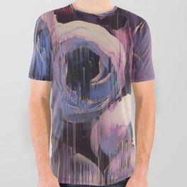Floral Glitches All Over Graphic Tee