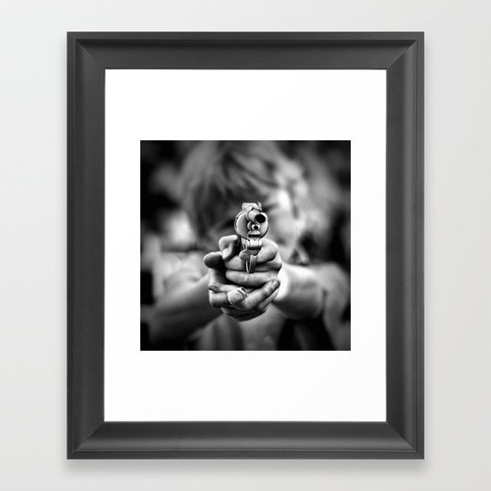 Bang! Framed Art Print