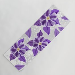 Purple Columbine Utah Wildflower  Yoga Mat