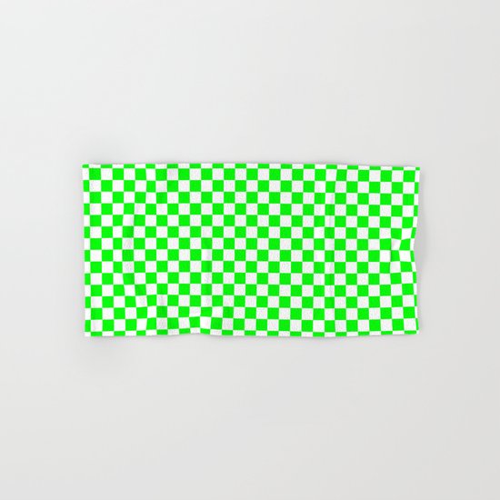 Checker (Green/White) Hand & Bath Towel