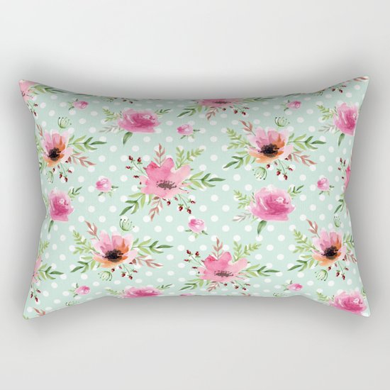 Floral vintage pattern Rectangular Pillow