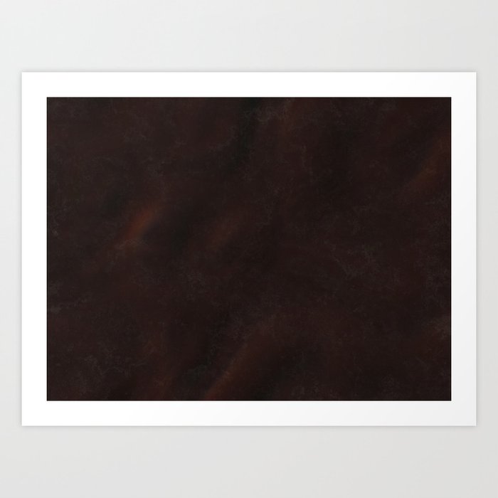 Dark Brown Art Print