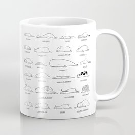 Moody Animals Pattern Coffee Mug | Animal, Rest, Nope, Stress, Alone, Lost, Drawing, Negative, Moody, Curated 