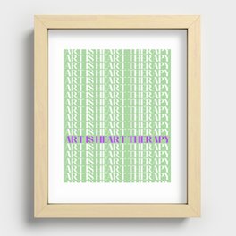 Art is Heart Therapy Green Print Recessed Framed Print