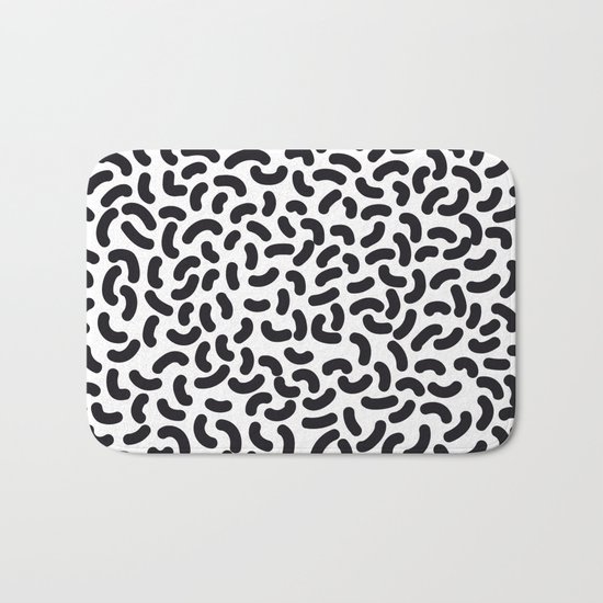 black worms Bath Mat