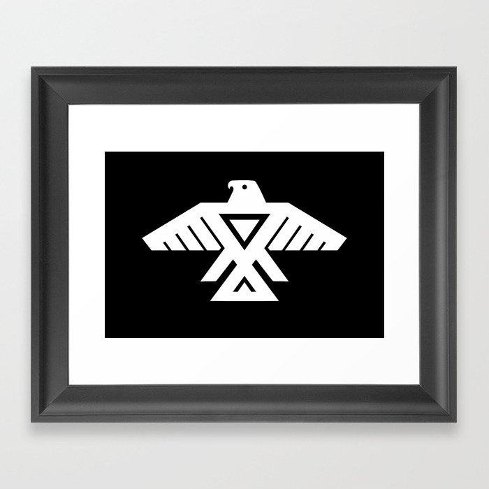 Thunderbird flag - Inverse edition version Framed Art Print