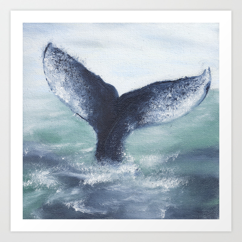 Whale Tale Art Print By Wildegarden Society6