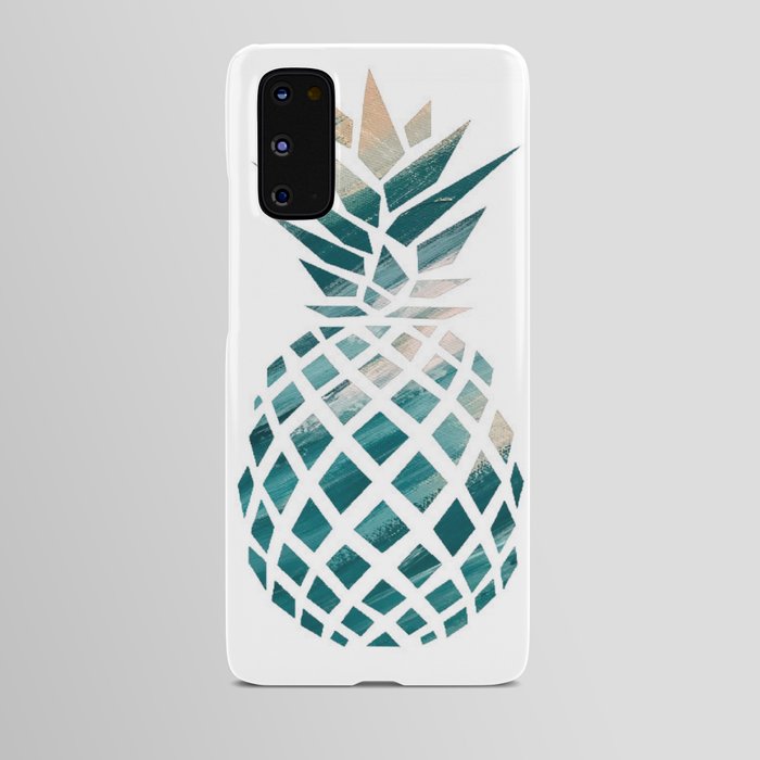 Tropical Teal Pineapple Android Case
