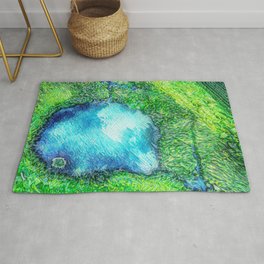 Glowing Spring Field  Rug