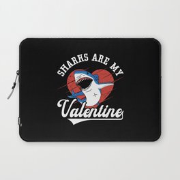 Sharks Are My Valentine Freediving Dive Freediver Laptop Sleeve