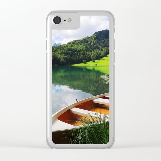 rowing boat on Alatsee Clear iPhone Case