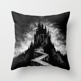 Vampire Castle Throw Pillow
