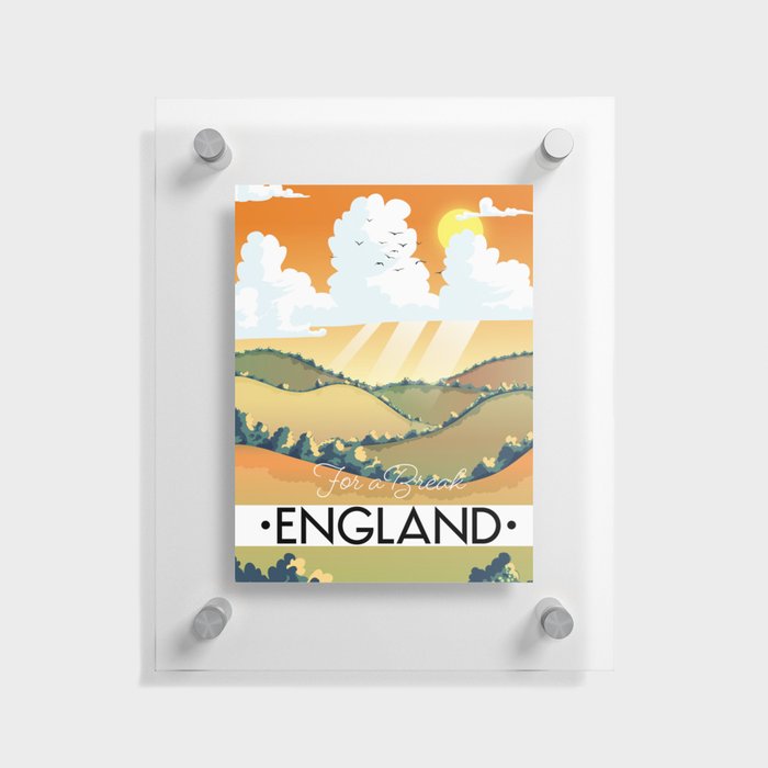 For a break - England Floating Acrylic Print