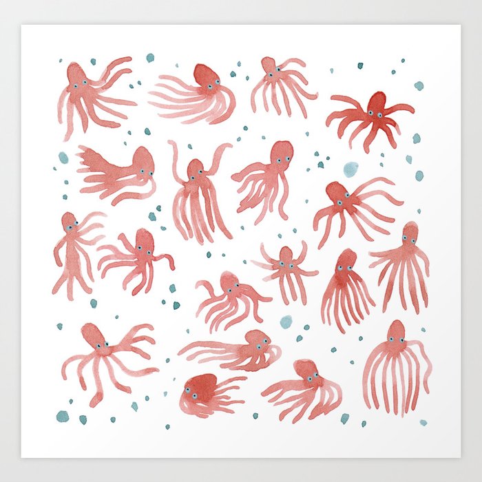 Octopi Art Print