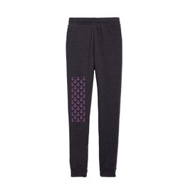 Anchors (Purple & White Pattern) Kids Joggers