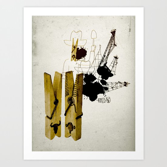 oink - oil? oink - oil? Art Print