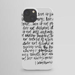 love is patient, love is kind iPhone Case