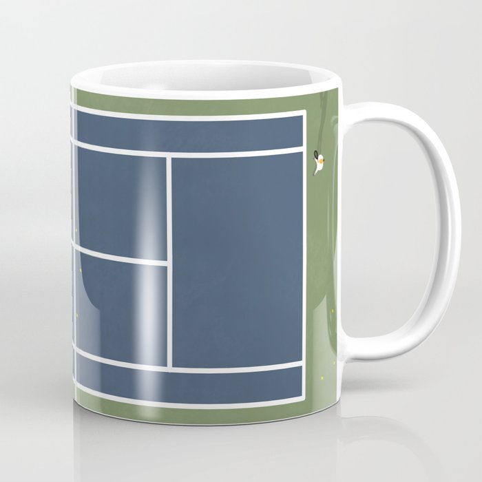 Tennis Court | Aerial Illustration Coffee Mug