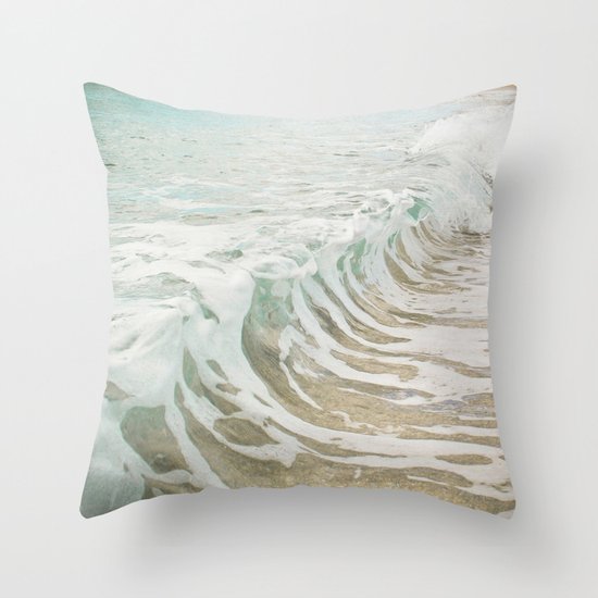 Sea Foam Throw Pillow