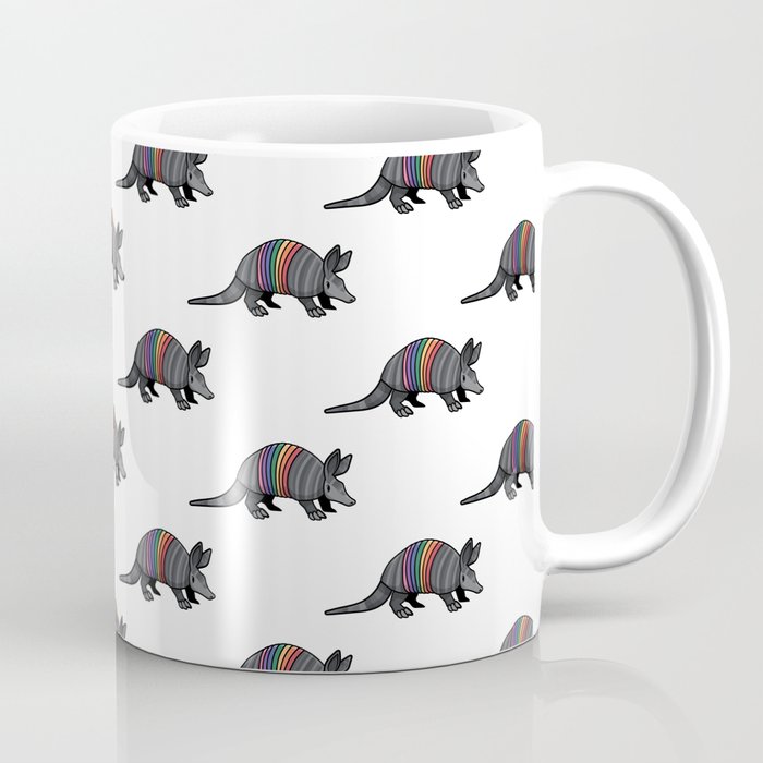 Rainbow Armadillo Coffee Mug