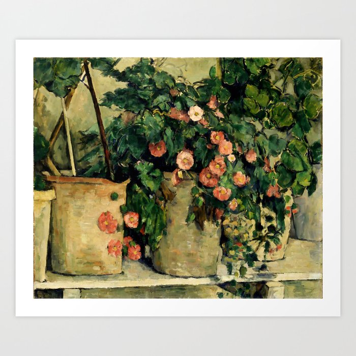 Paul Cezanne "Quiet life with Petunien" Art Print