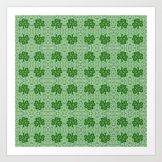 Irish Clover Art Print