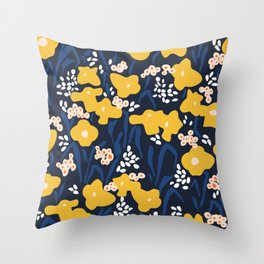 Popular floral pattern  - scandinavian style Throw Pillow