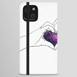 Cosmic Love Galaxy iPhone Wallet Case