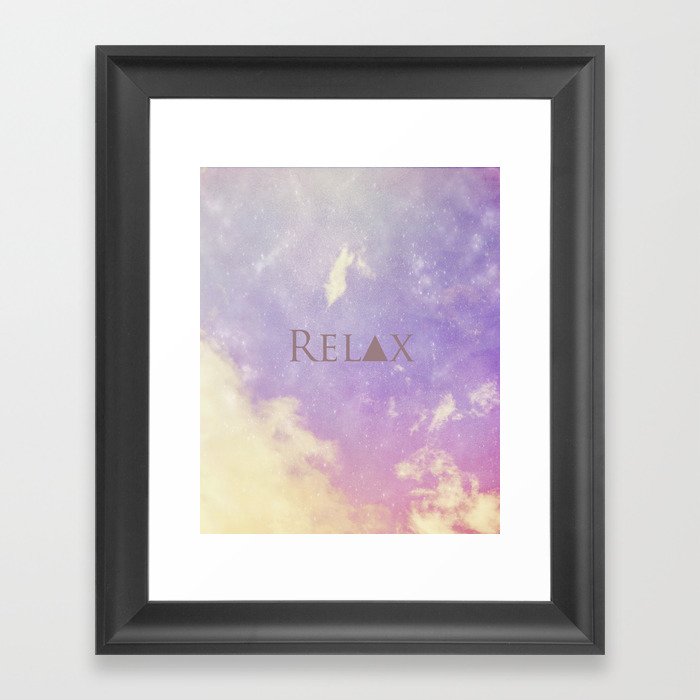 Relax Framed Art Print