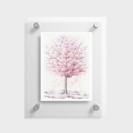 Cherry Blossom floral Floating Acrylic Print