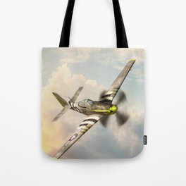 P-51 Mustang World War II Fighter Plane Tote Bag