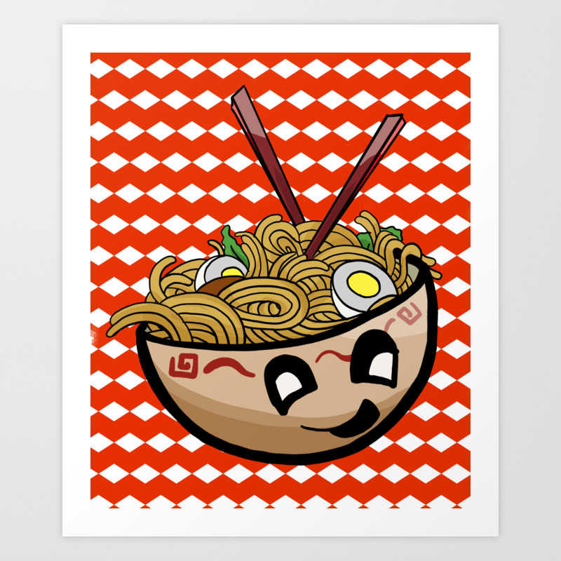 Noodle Bowls Art Print