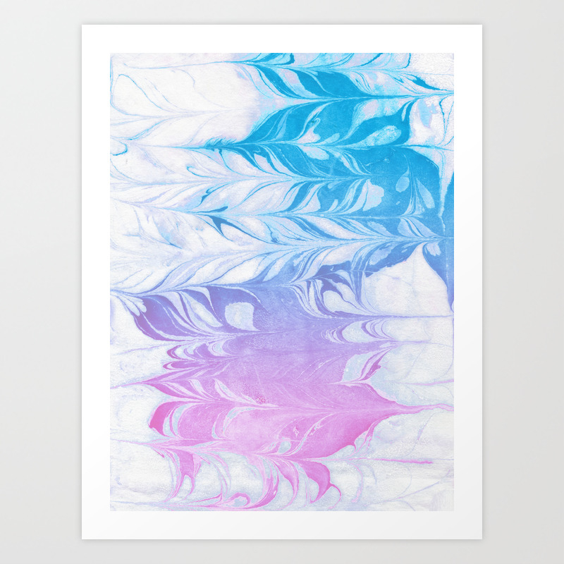 Nanaha Spilled Ink Abstract Painting Watercolor Water Marble