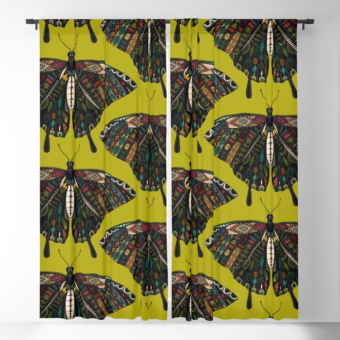 swallowtail butterfly citron Blackout Curtain