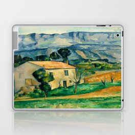 Paul Cézanne House in Provence (Maison devant la Sainte-Victoire près de Gardanne) 1885 Laptop Skin