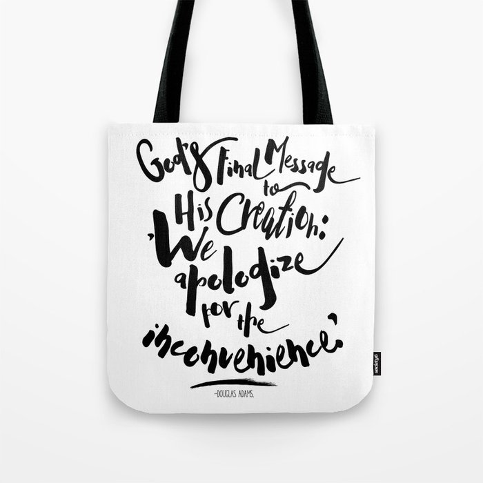tote bag message