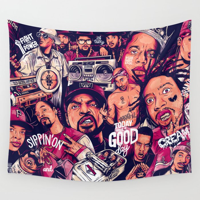 Hip hop deals wall tapestry