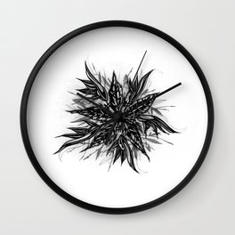 GR1N-FL0W3R (Grin Flower) Wall Clock