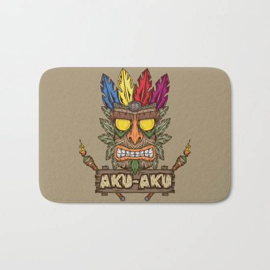 Aku-Aku (Crash Bandicoot) Bath Mat