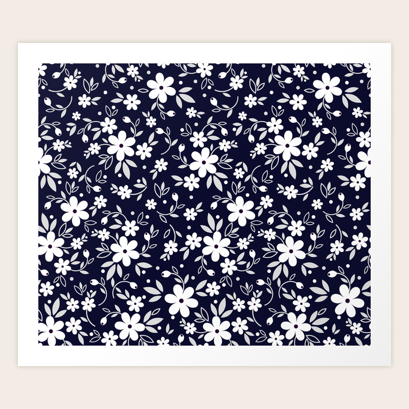 03 Ditsy Floral Pattern Dark Blue Background White Flowers Art Print By Ann And Pen Society6 Download and use 100,000+ blue flowers stock photos for free. 03 ditsy floral pattern dark blue background white flowers art print