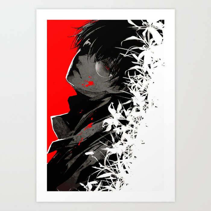 Ken Kaneki Black Reaper Art Print By Magna3 Society6 Ken Kaneki Black Reaper Art Print By Magna3 Society6