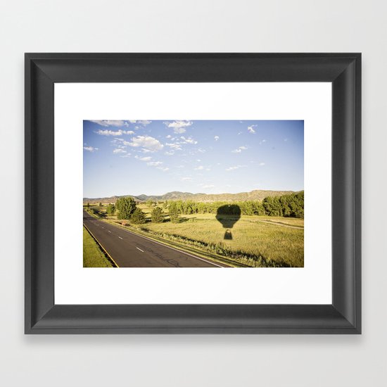 away we go::denver Framed Art Print