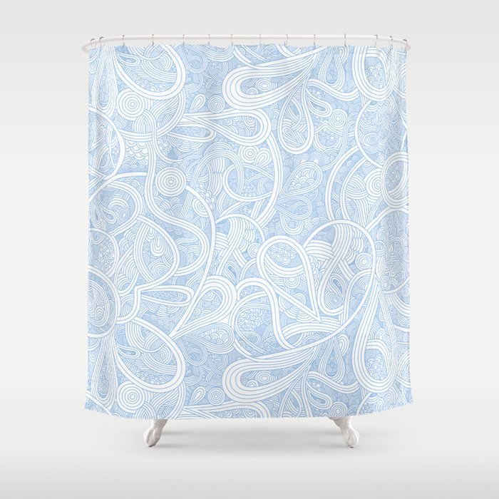 Blue Paisley Shower Curtain By Lauriemildenhall Society6