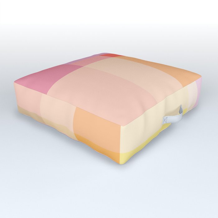 Geometric Shapes 24 | Pastel Outdoor Floor Cushion