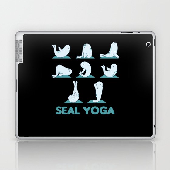 Robben Yoga Cute Robben Yoga Mat Sport Yoga Laptop & iPad Skin