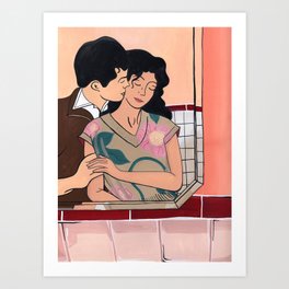 Kissed Art Print