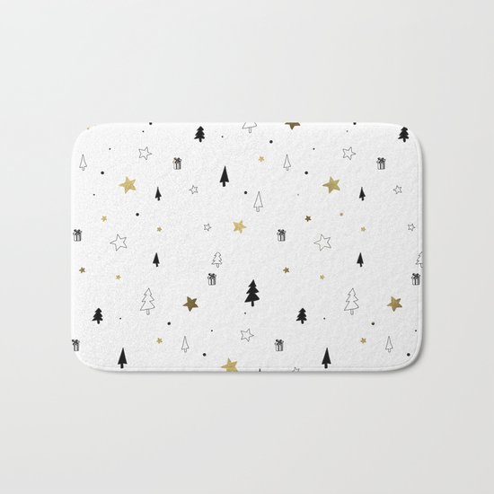 Christmas Pattern Bath Mat