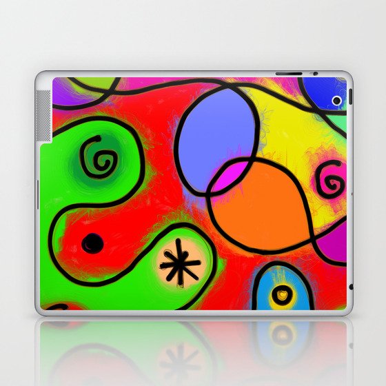 Bright Patchwork Shapes Laptop & iPad Skin