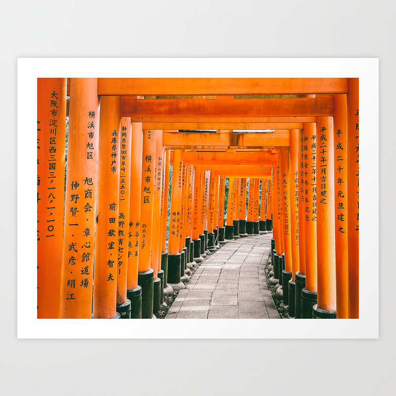 Fushimi Inari Shrine Fine Art Print Travel Photography Wall Art Art Print By Sidecarphoto Travel Photography Society6
