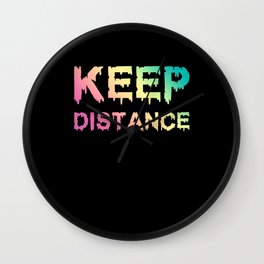 Keep Distance Wall Clock